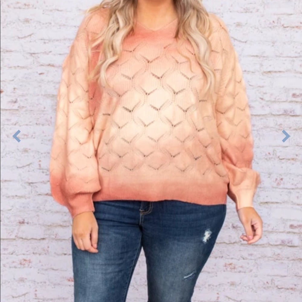 Chic Soul Perfect View Sweater - Mauve - 2XL - NWOT